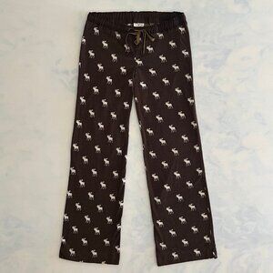 Abercrombie & Fitch Y2K Brown Drawstring Low Rise PJ Pants